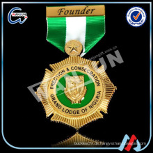 Fabrik Direktverkauf Militär Goldmedaillen Mit Bändern / Custom Military Medal Ribbon kein Mindestbestellwert